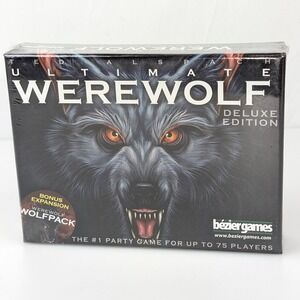 Ultimate Werewolf Deluxe Edition Party Board Game Bonus Wolfpack Expansion New